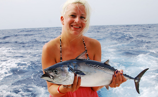 Cancun fishing charters- bonito fishing cancun